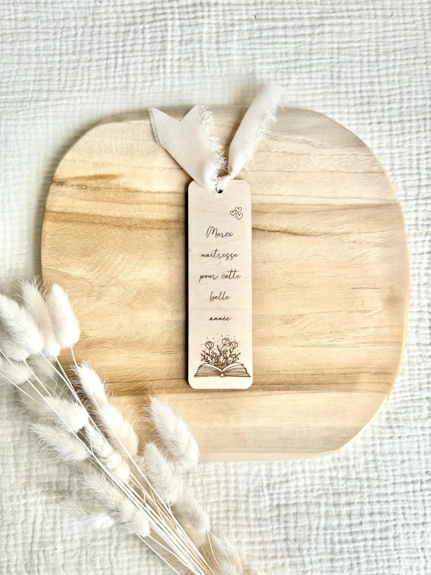 Marque page "Merci Maîtresse pour cette belle année"