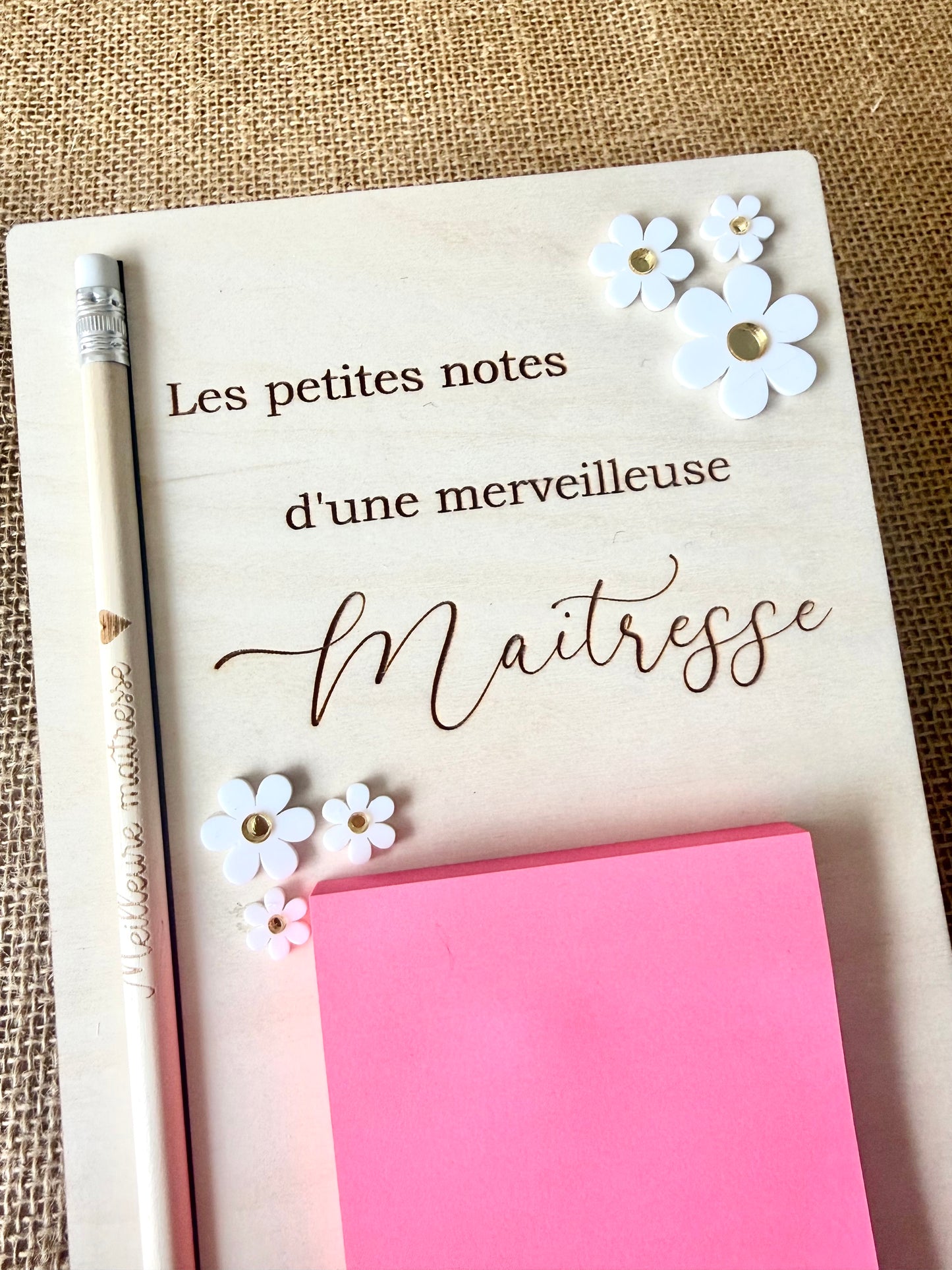 Support à post-it Maîtresse