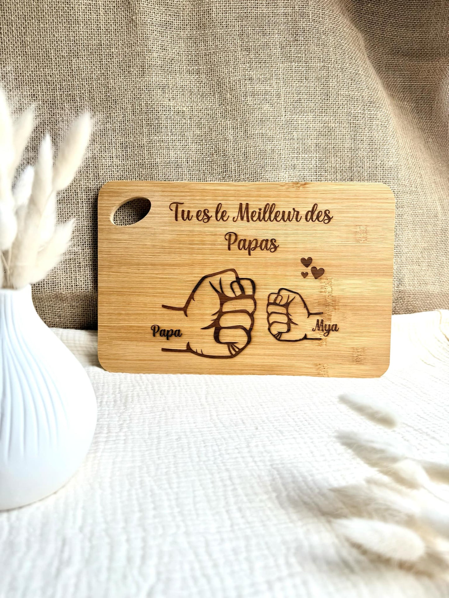 Planche à découper Poings/Papa