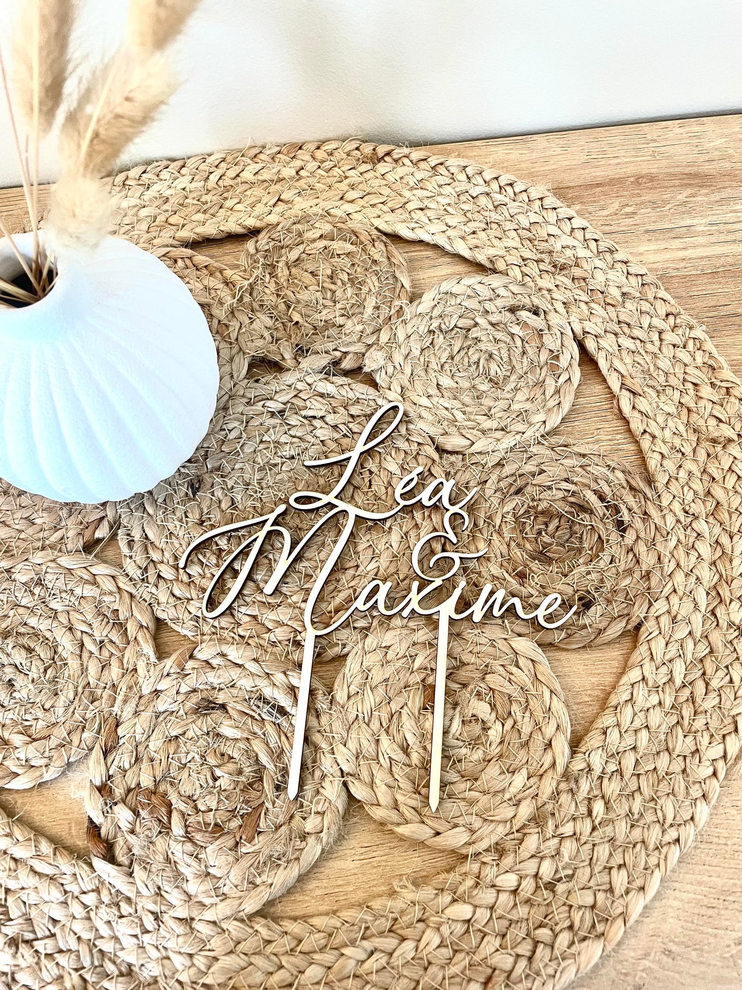 Cake topper Prénoms