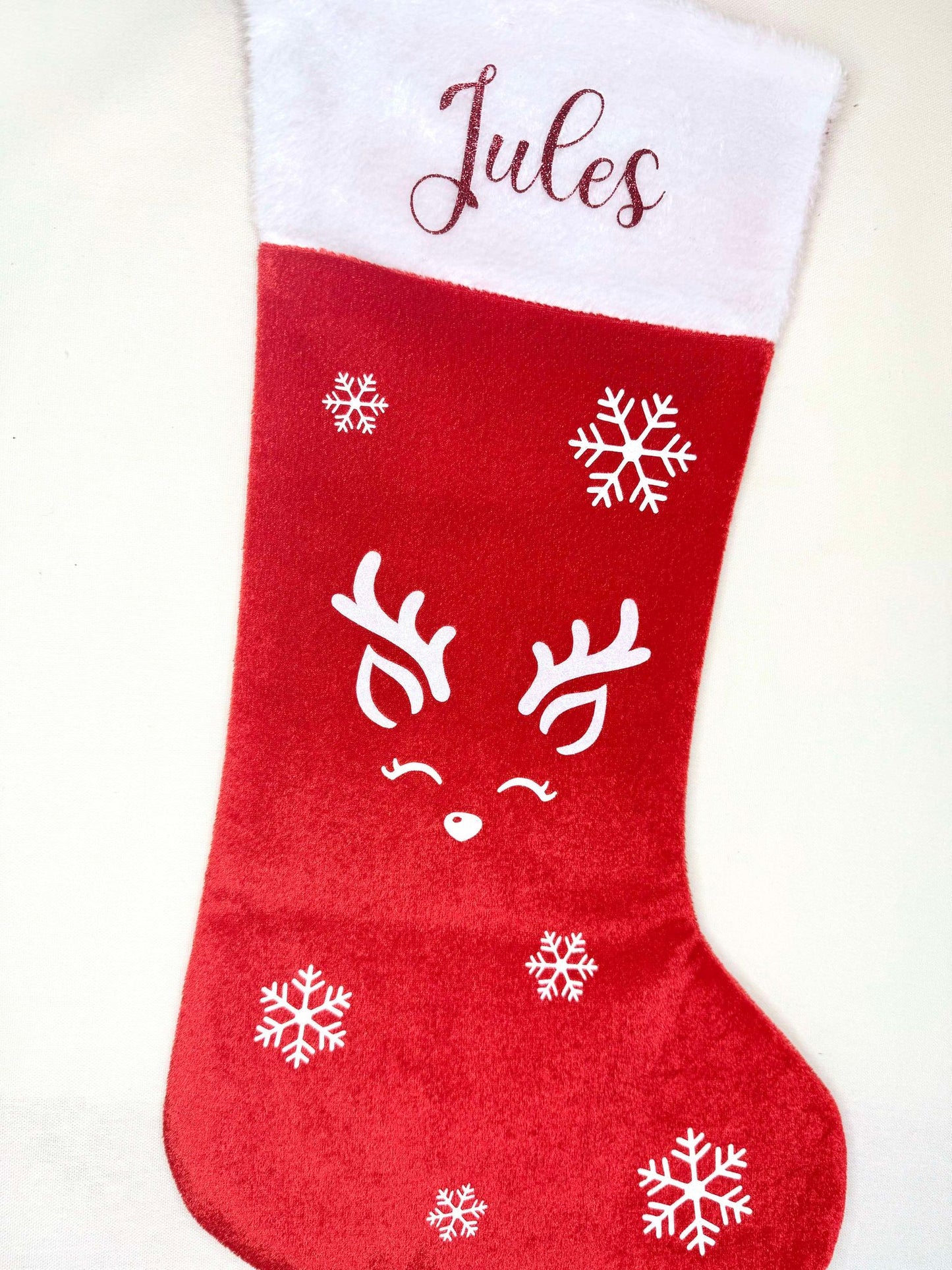 Chaussette de Noël renne