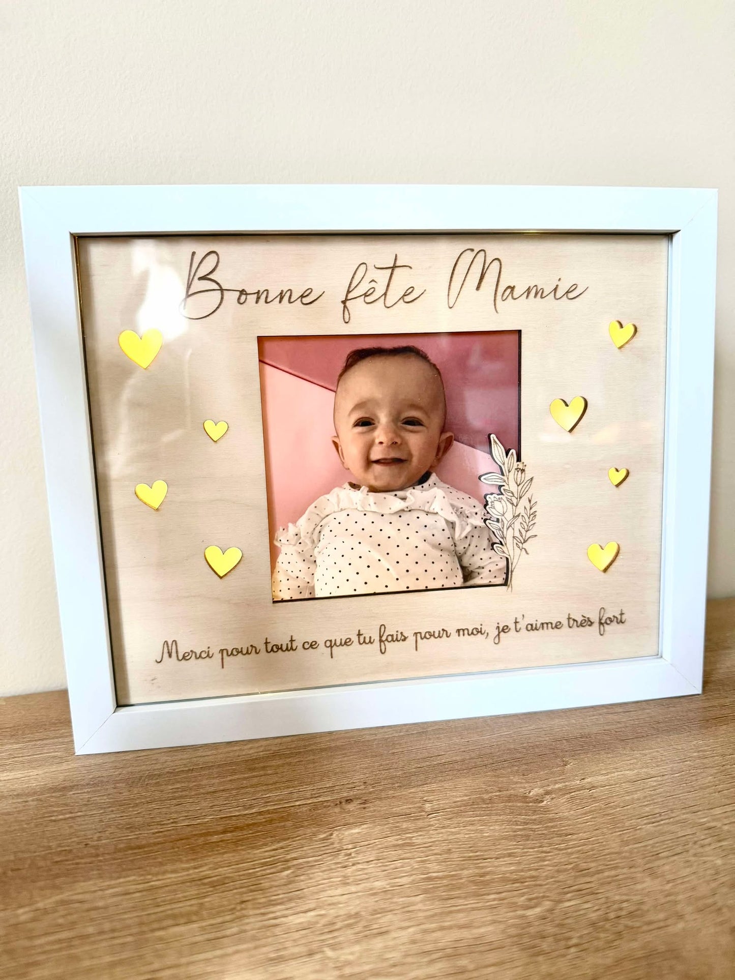Cadre lumineux Bonne fête Mamie