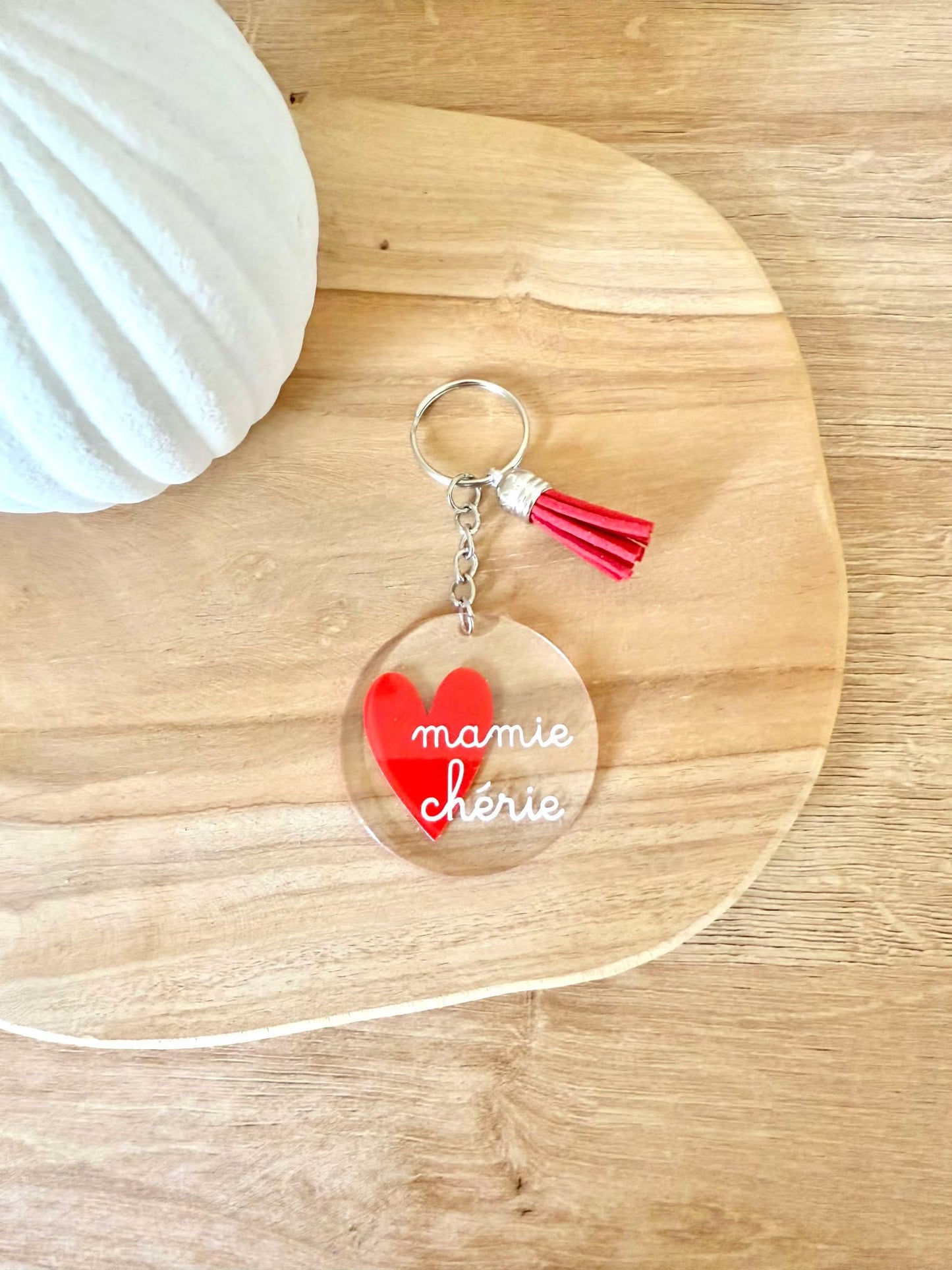 Porte clé mamie chérie