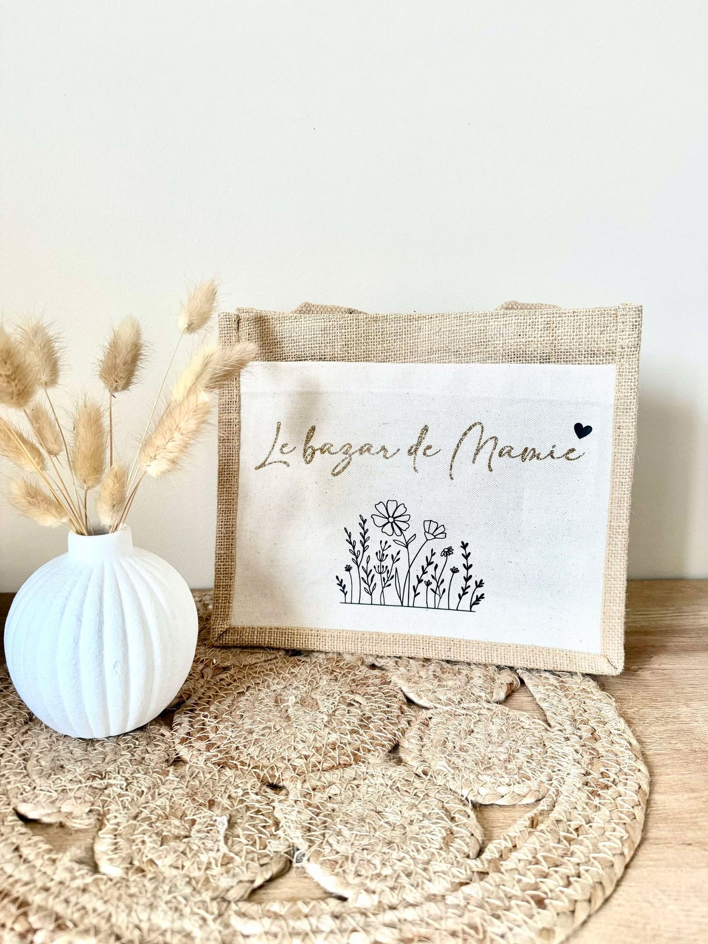 Petit sac Jute bazar de Mamie