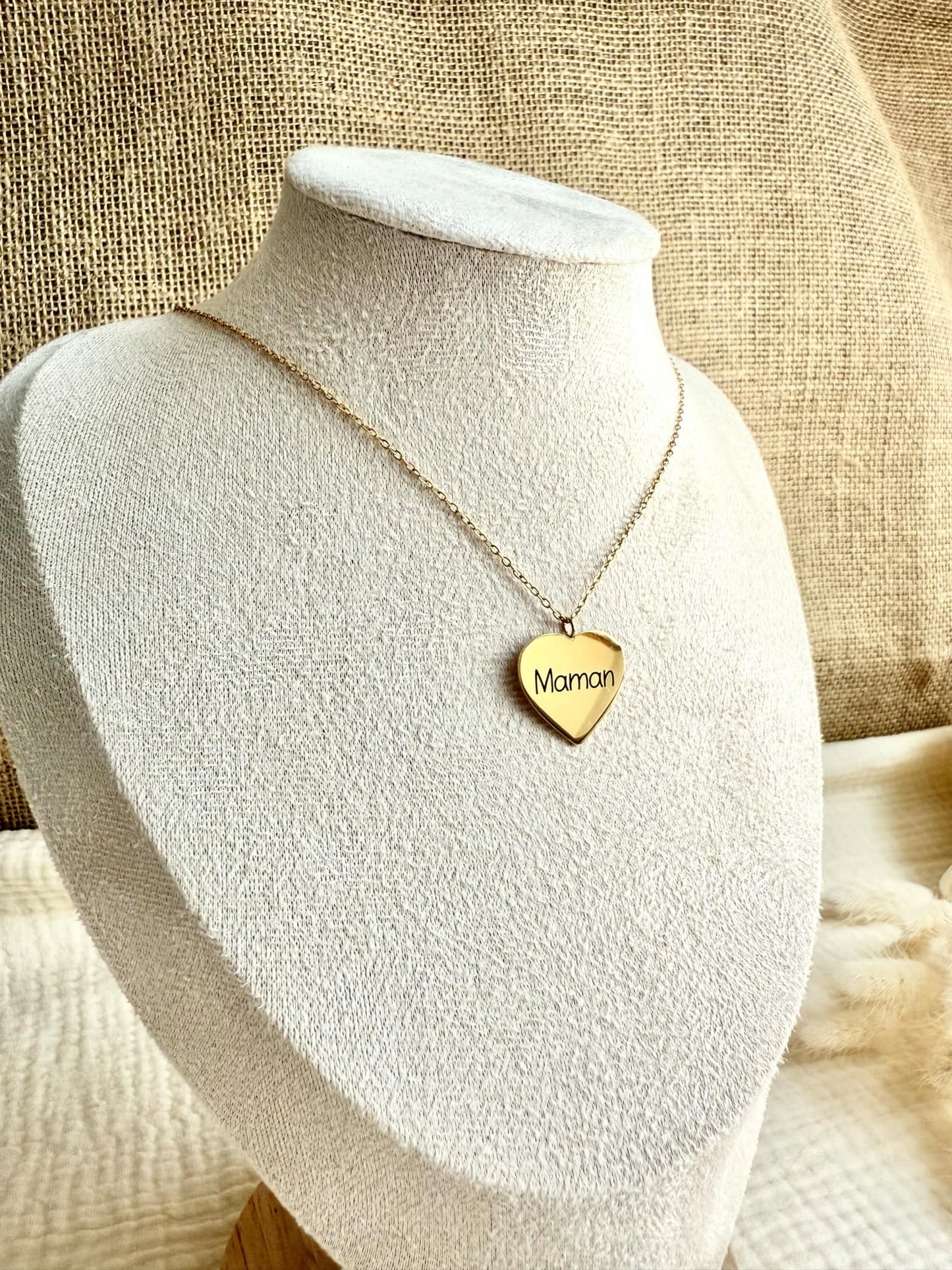 Collier coeur "Maman"