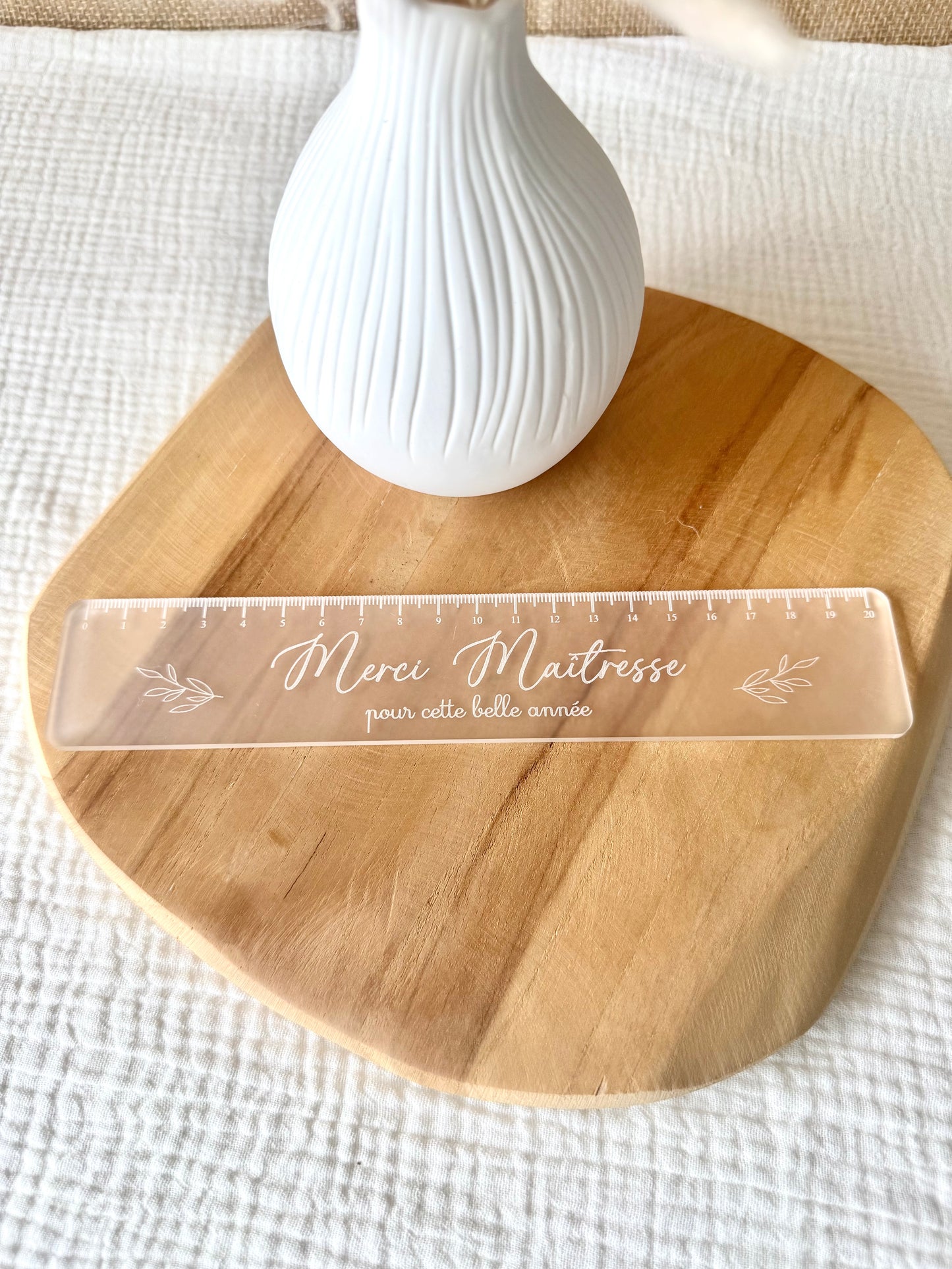 Règle plexi givré Merci Maîtresse
