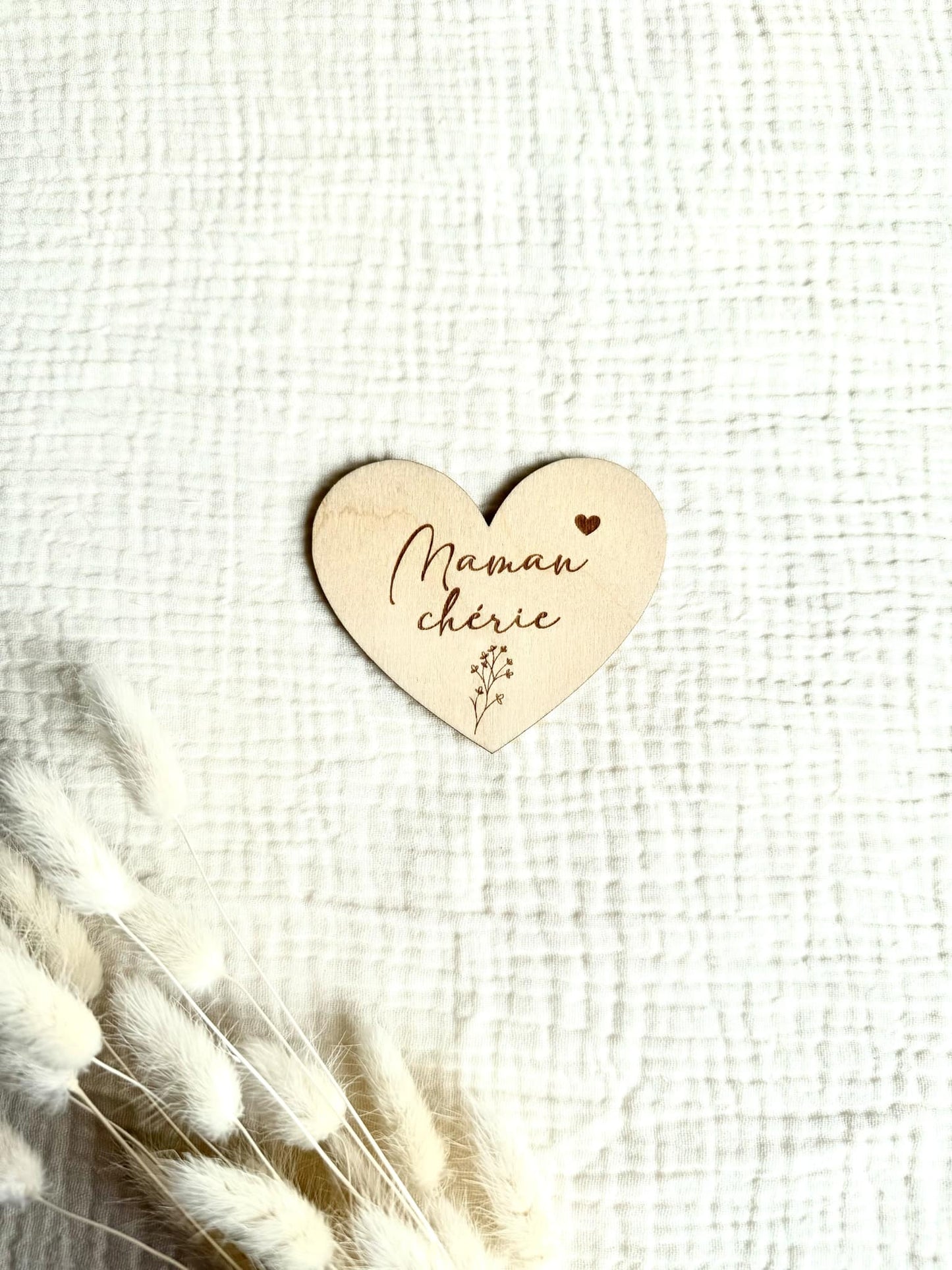 Magnet bois Maman chérie