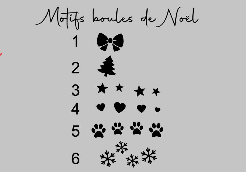 Boules de Noël ronde