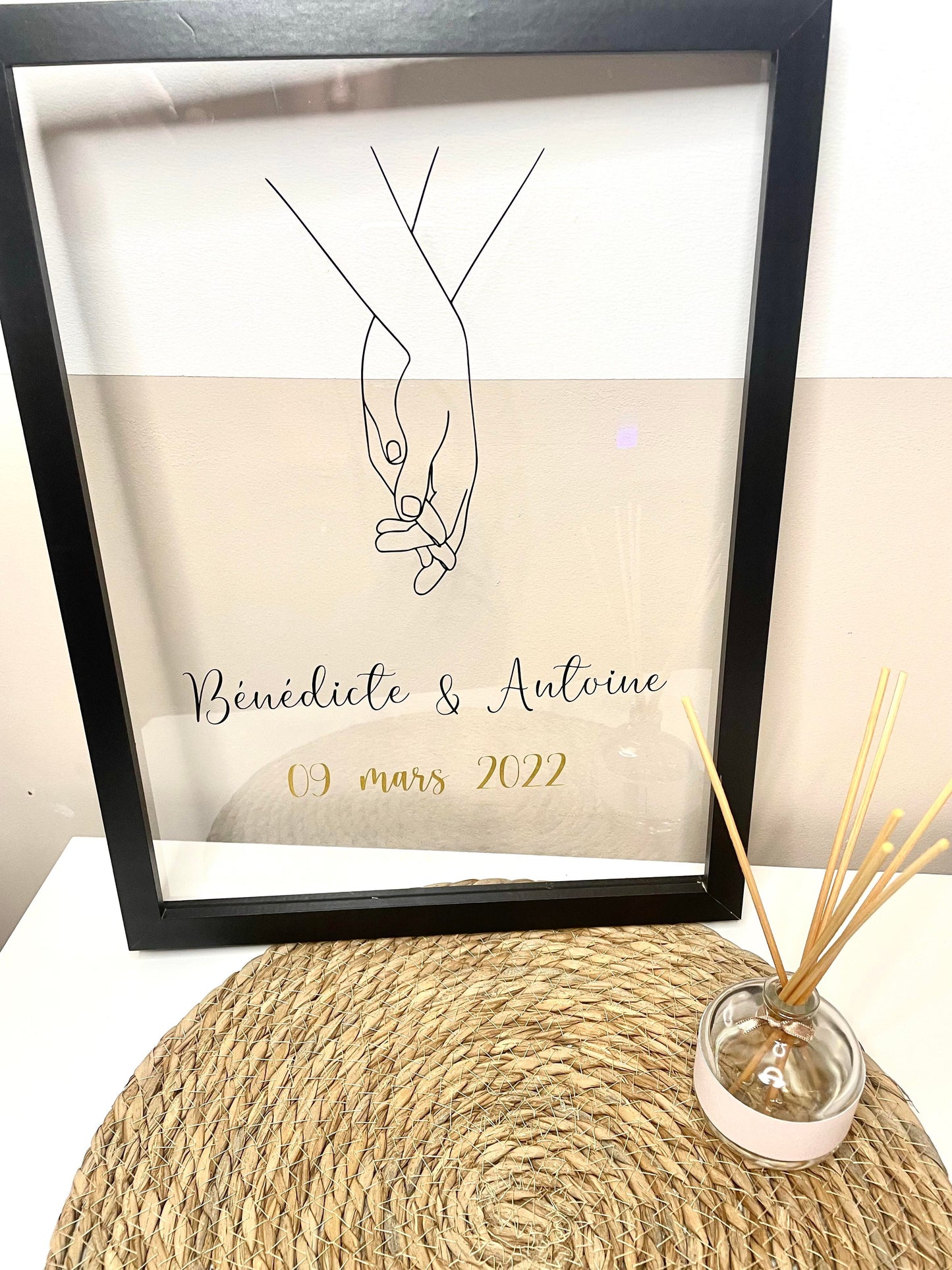 Cadre Mains de Couple