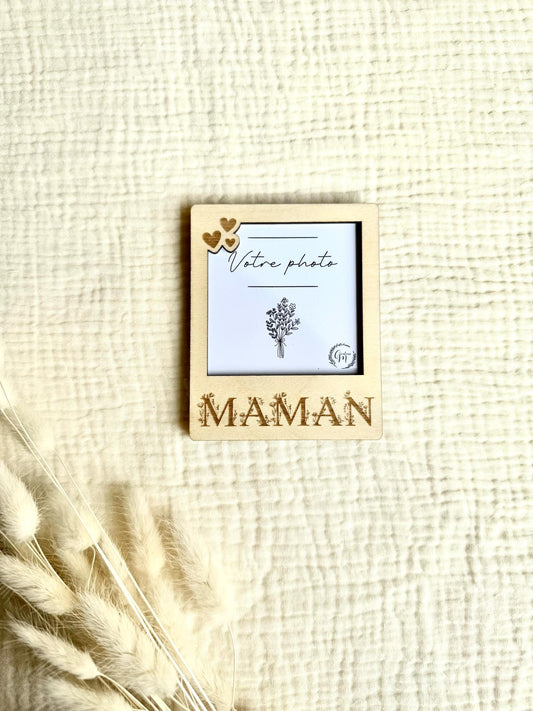 Magnet photo Maman fleuris