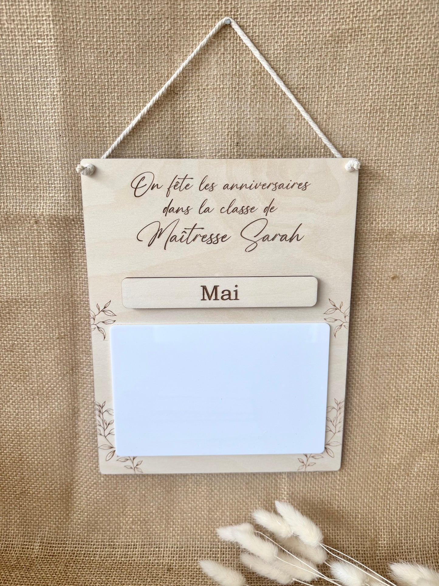 Panneau Anniversaire en Classe