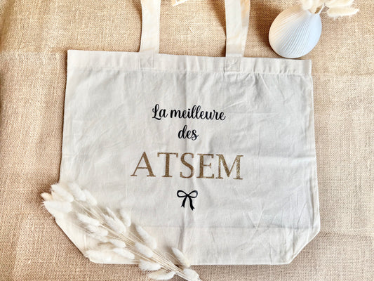 Grand tote bag La meilleure des Atsem