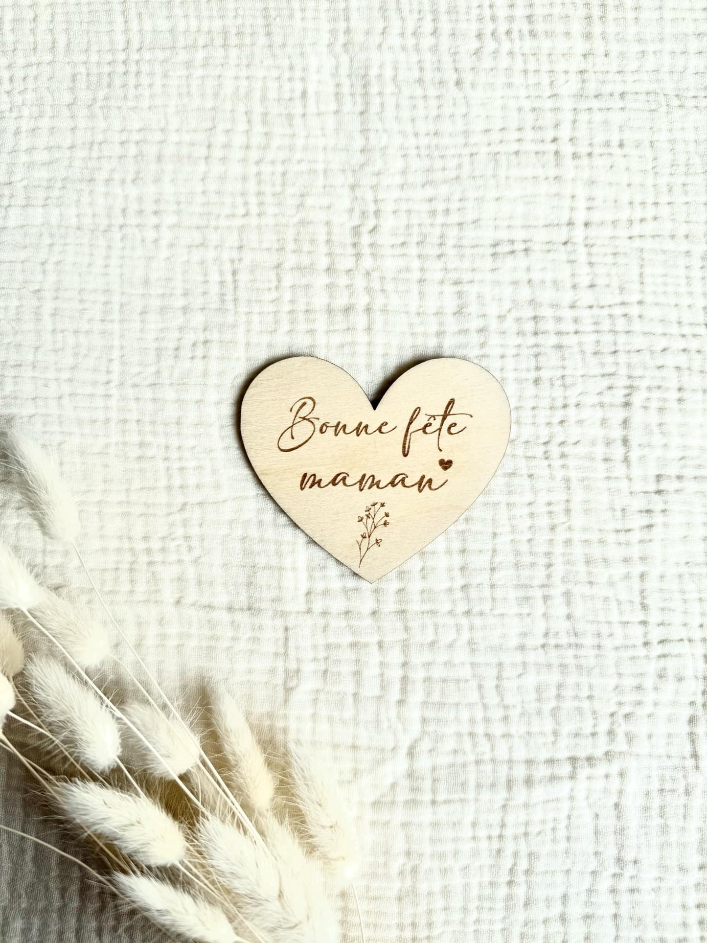 Magnet bois Bonne fête maman