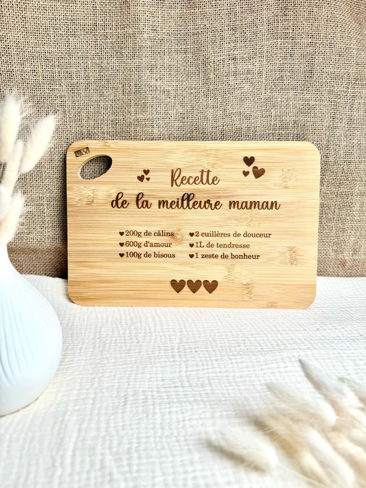 Planche à découper Recette Maman