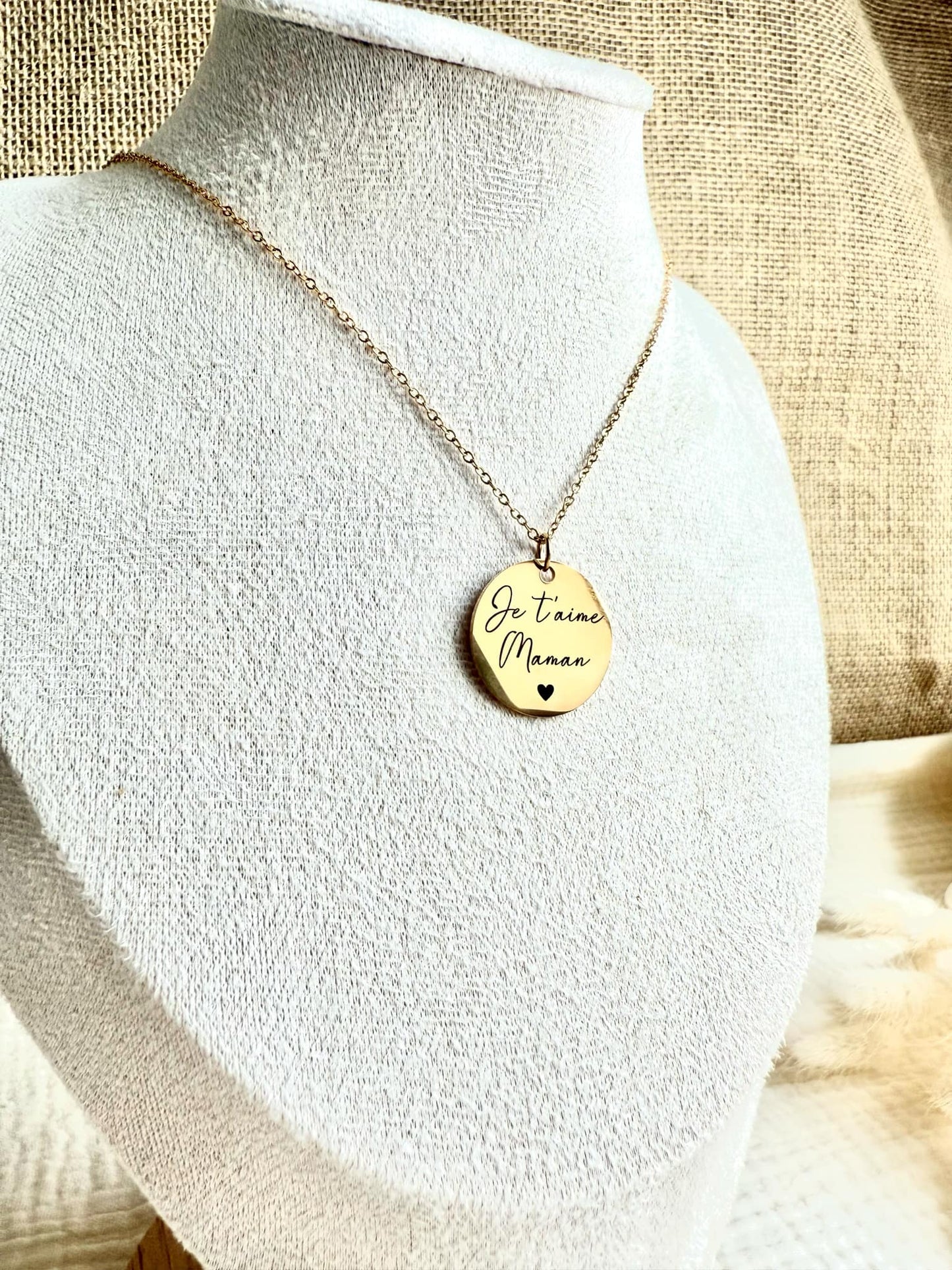 Collier "Je t'aime Maman"