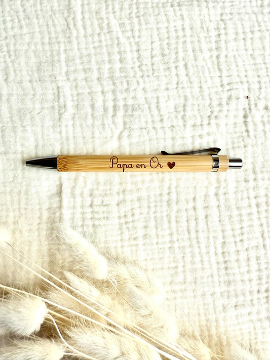 Stylo Papa en Or