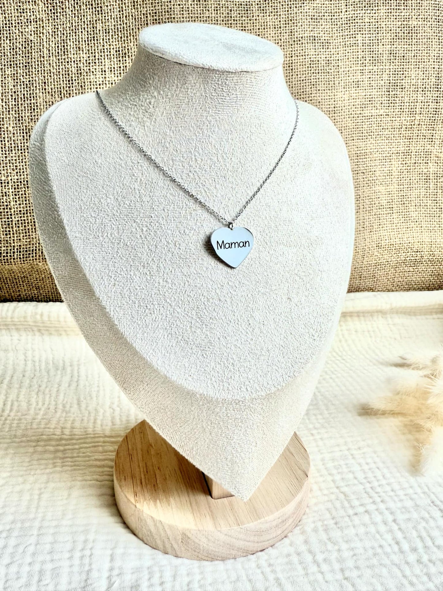 Collier coeur "Maman"