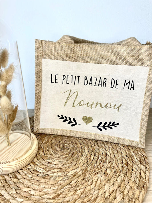 Petit sac Jute Nounou