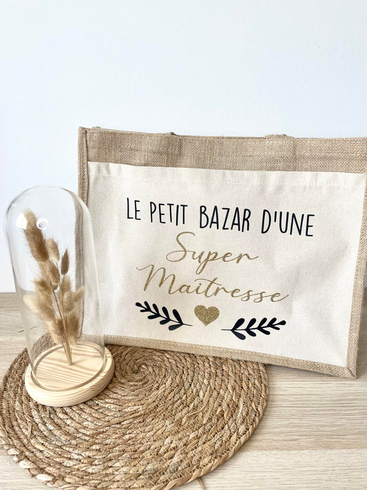 Grand sac jute Super Maîtresse