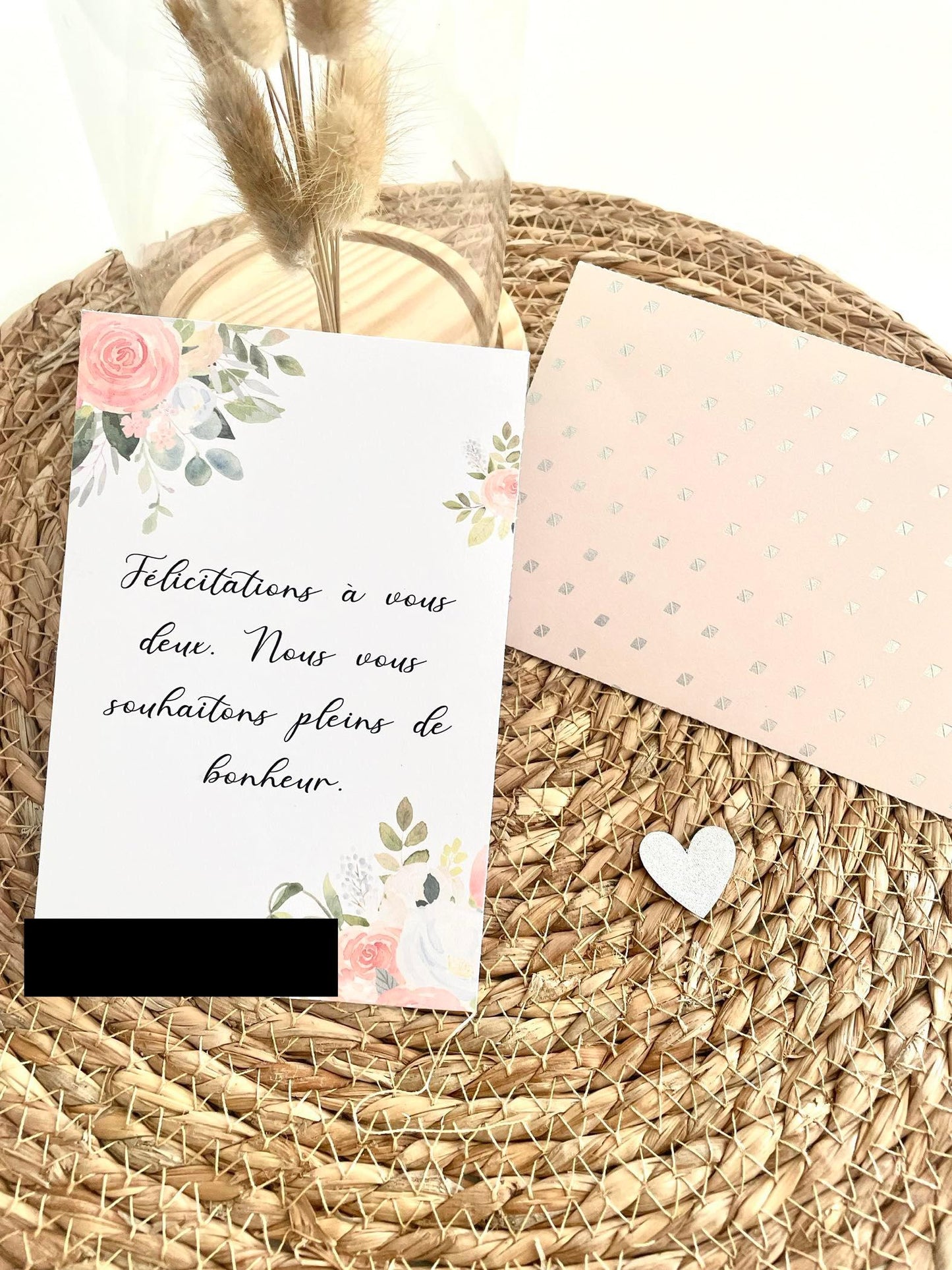 Carte de voeux Mariage