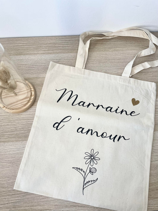 Tote bag Marraine d'amour