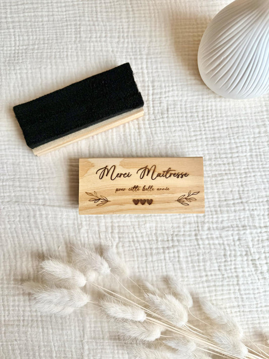 Tampon effaceur tableau Merci Maîtresse