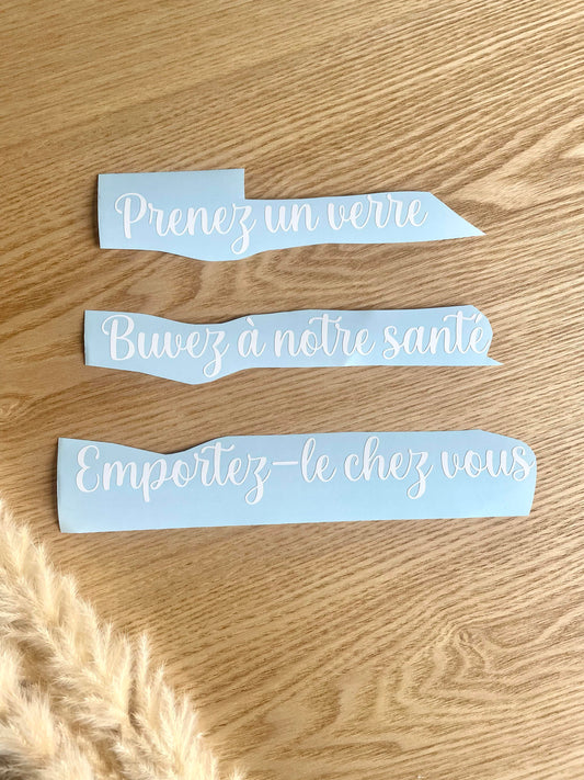 Sticker pour décoration mariage