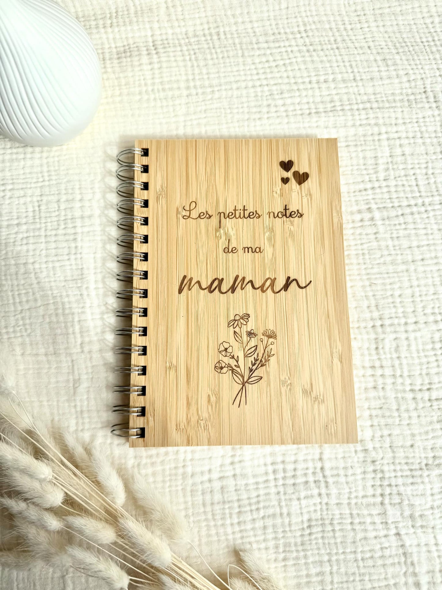 Cahier en bambou Maman