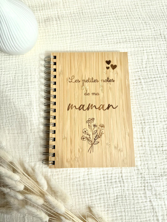 Cahier en bambou Maman