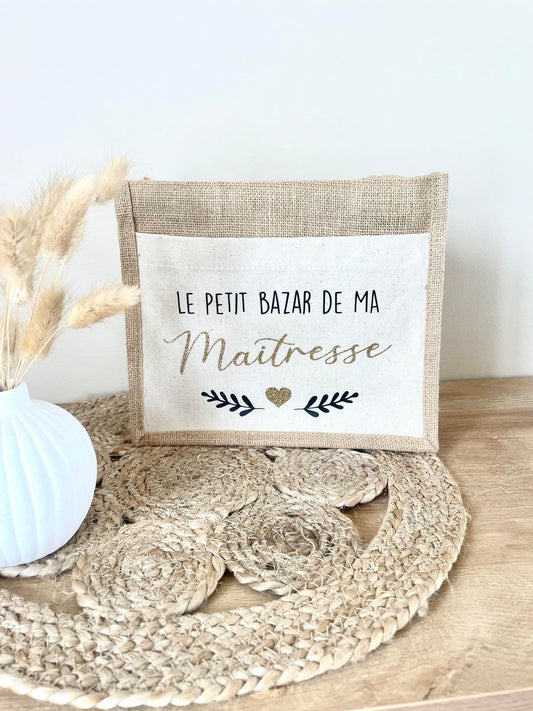 Petit sac jute maîtresse