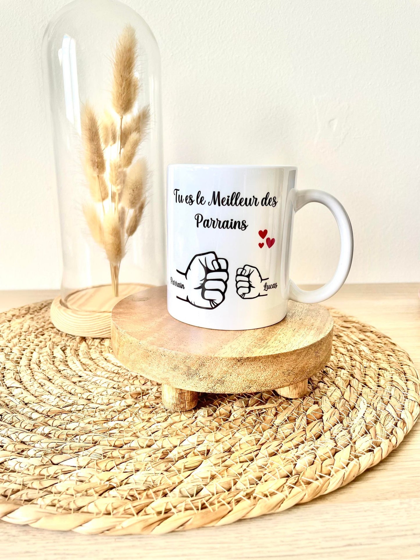 Mug Meilleur Parrain poing