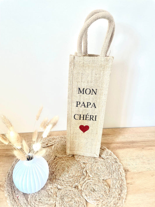 Sac à bouteille Mon papa chéri