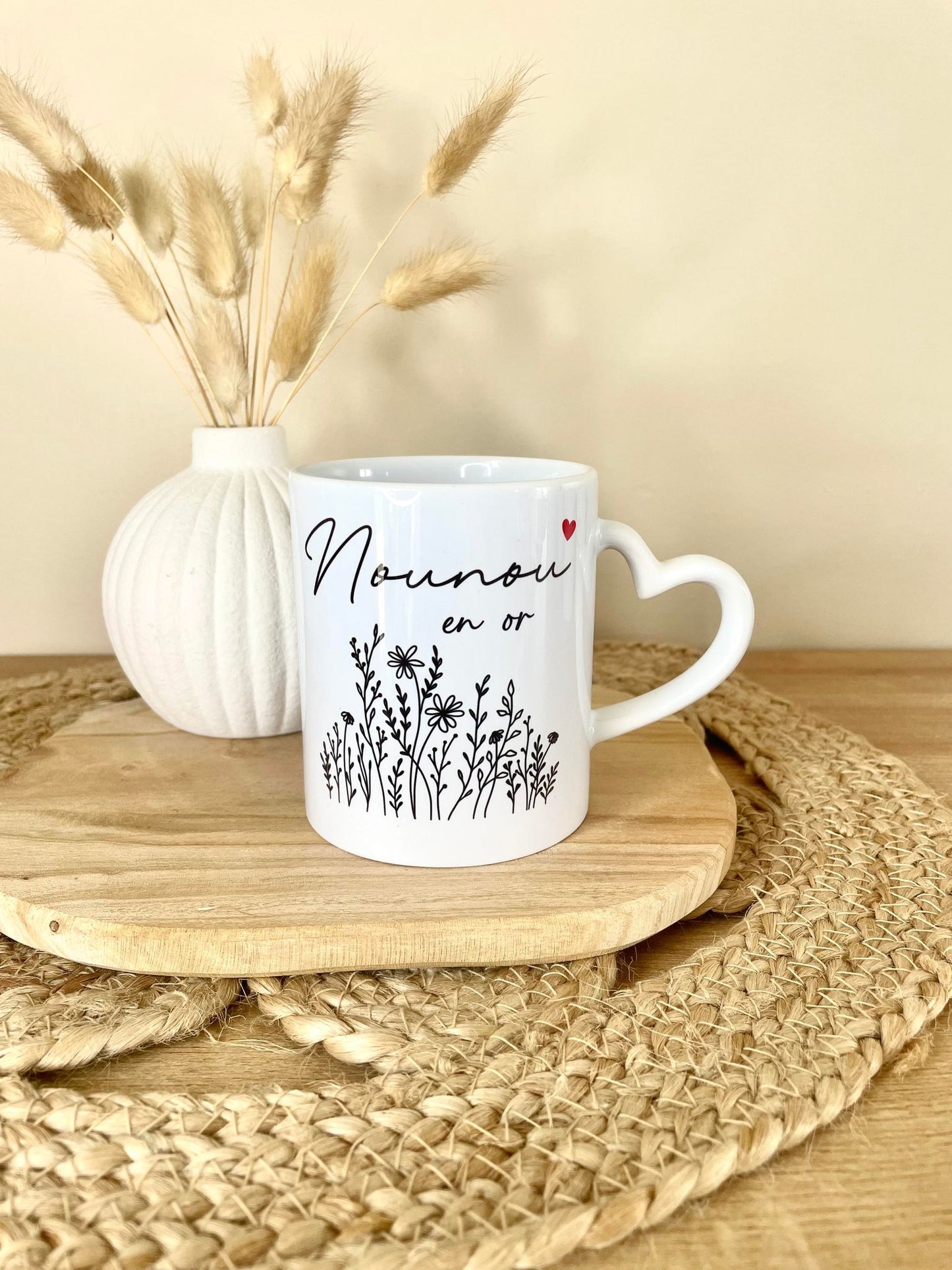 Mug nounou en Or