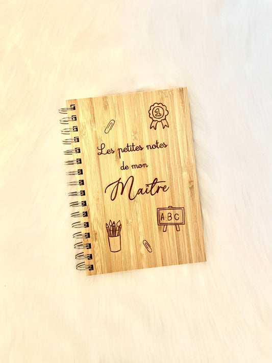 Cahier en bois Maître