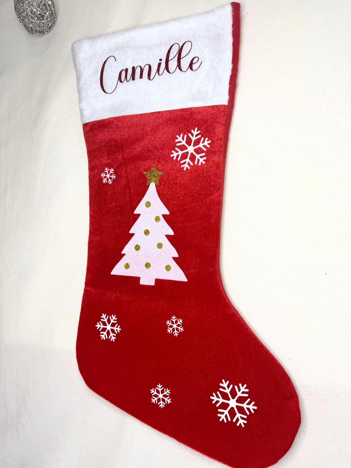 Chaussette de Noël sapin