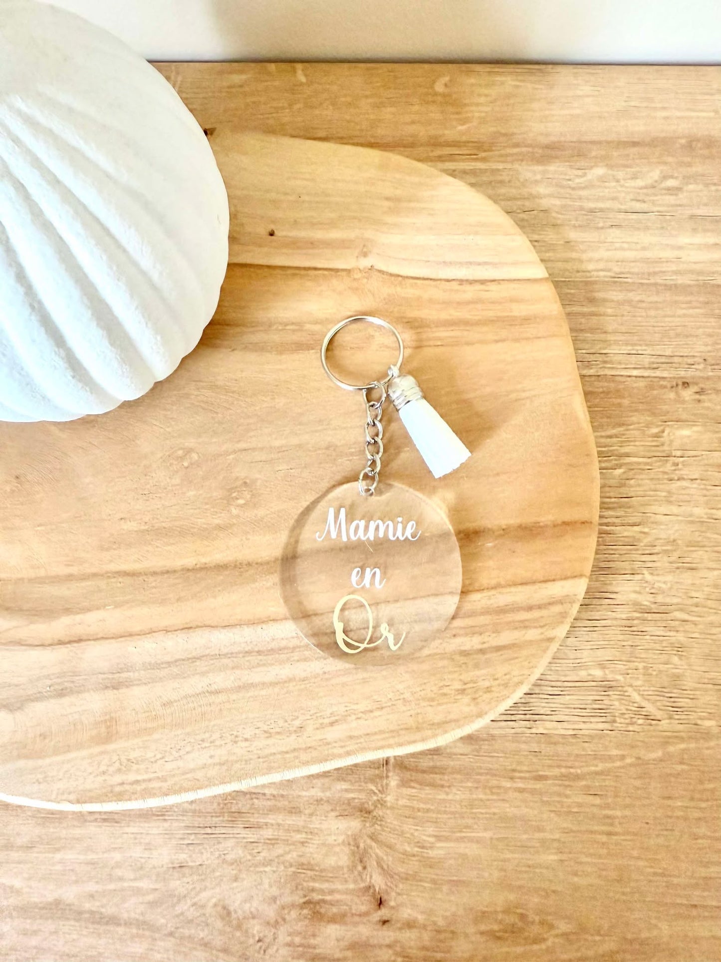 Porte clé Mamie en Or