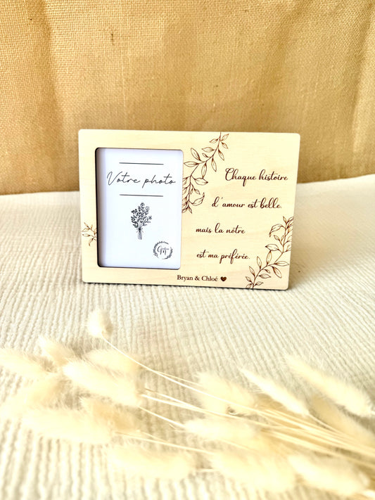 Cadre en bois Couple