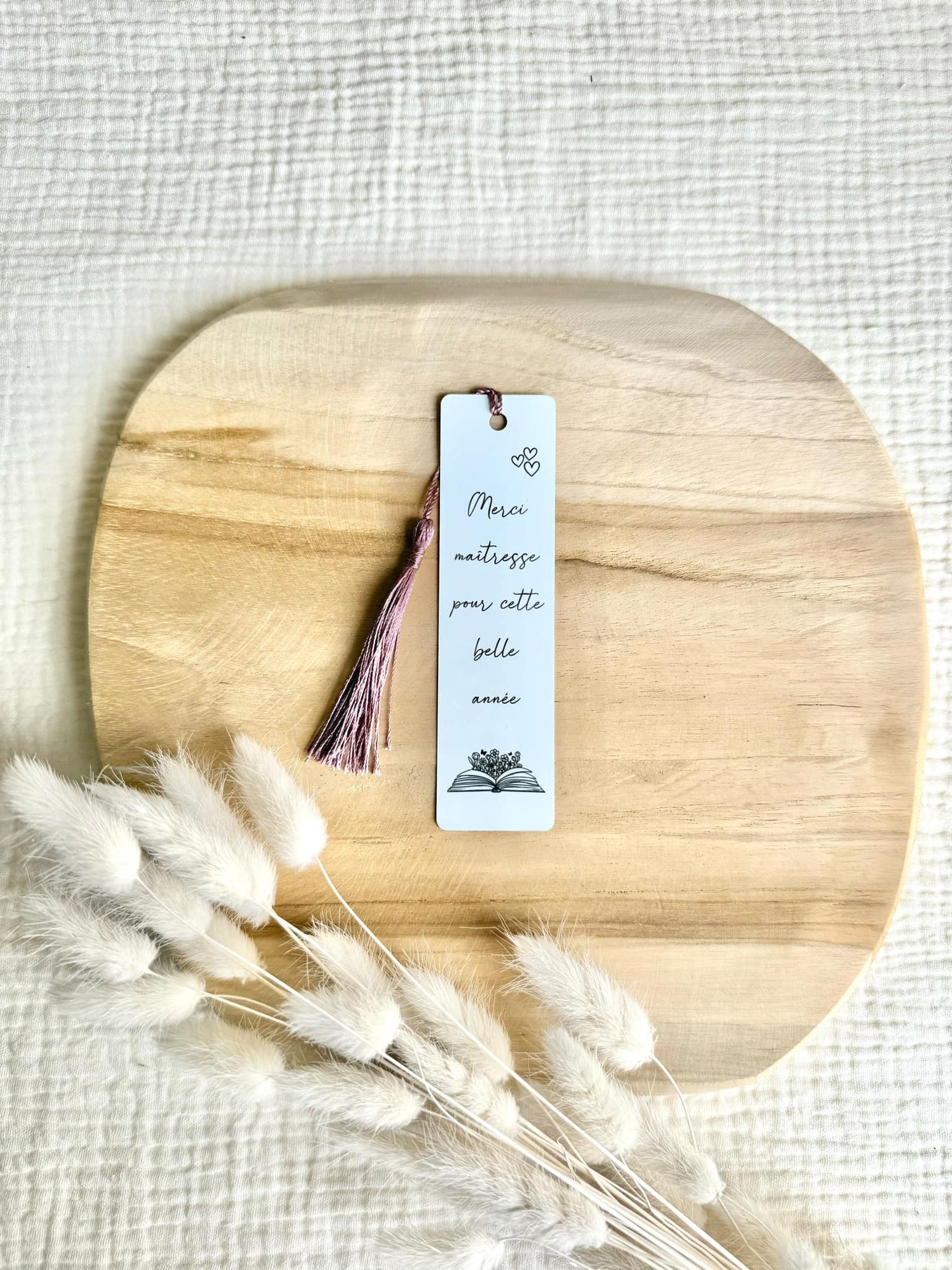 Marque page "Merci Maîtresse pour cette belle année"