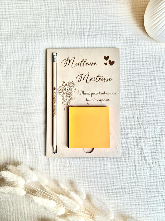 Support à post-it Maîtresse