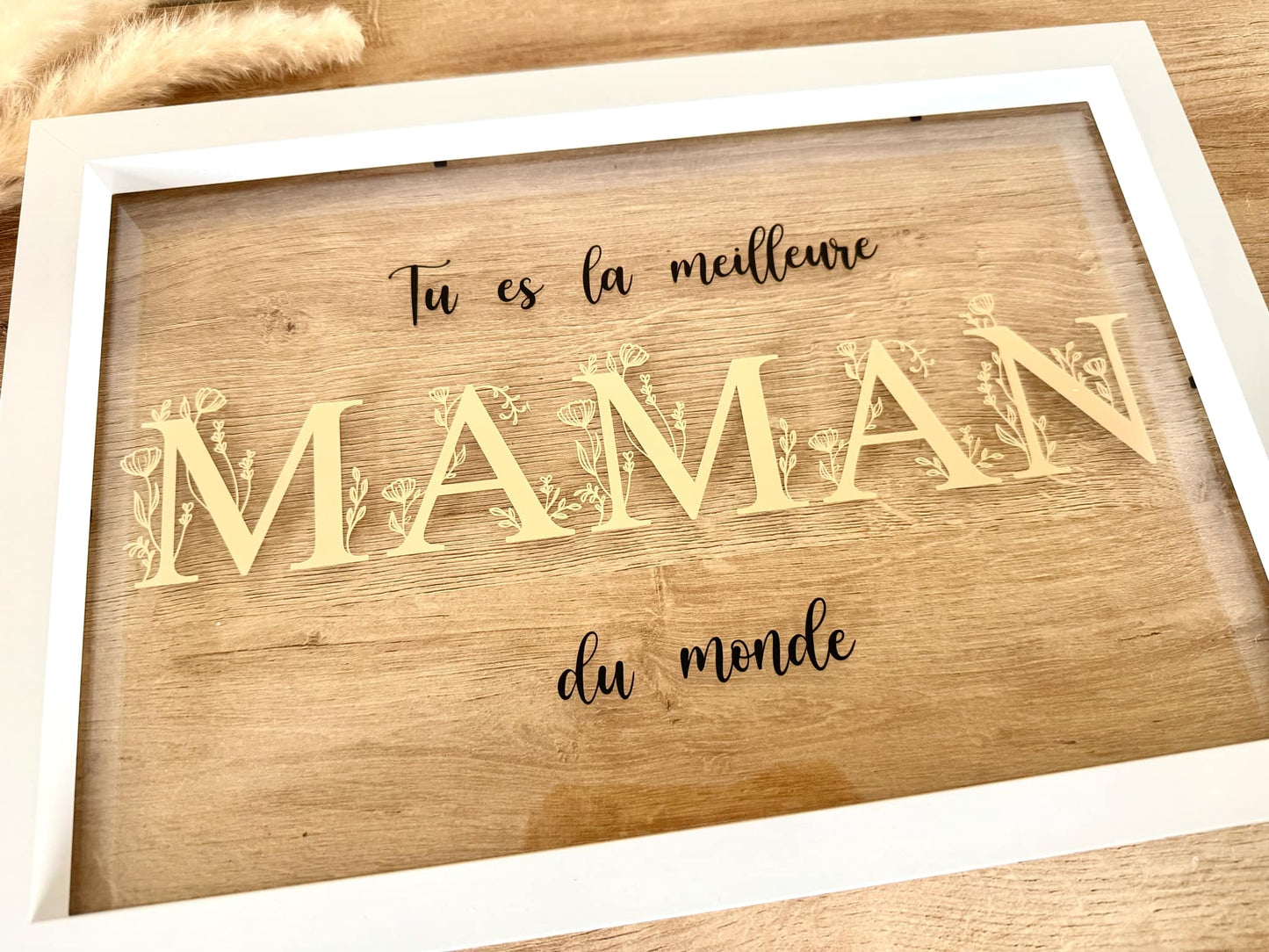 Cadre Maman fleuris