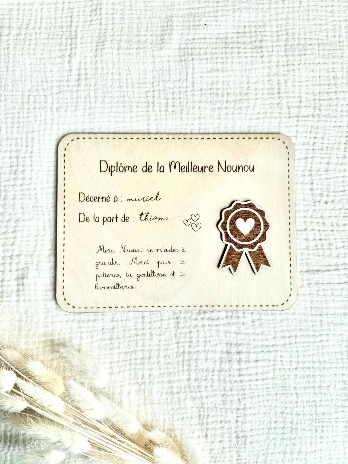 Diplôme de la Meilleure Nounou