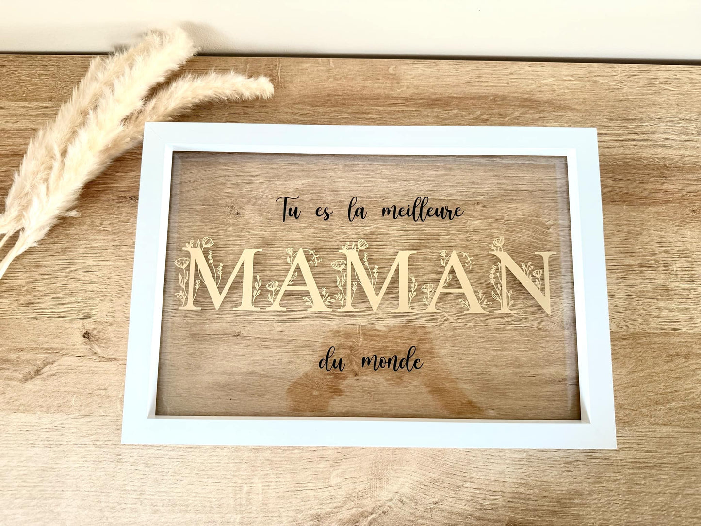Cadre Maman fleuris