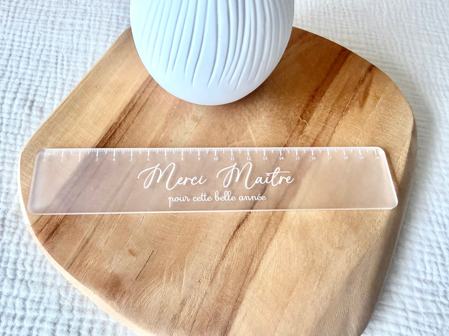 Règle plexi givré Merci Maître
