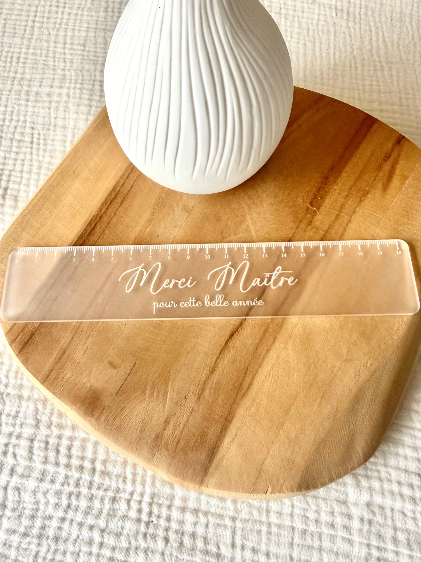 Règle plexi givré Merci Maître