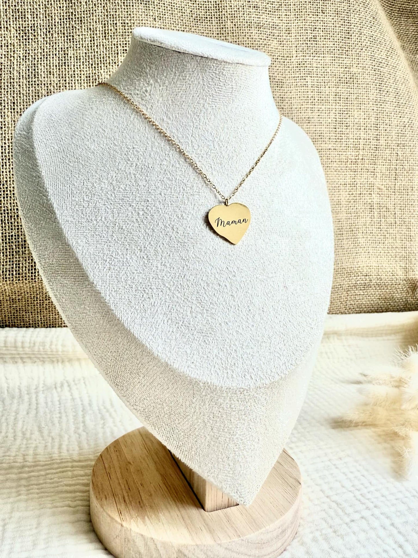 Collier coeur "Maman"
