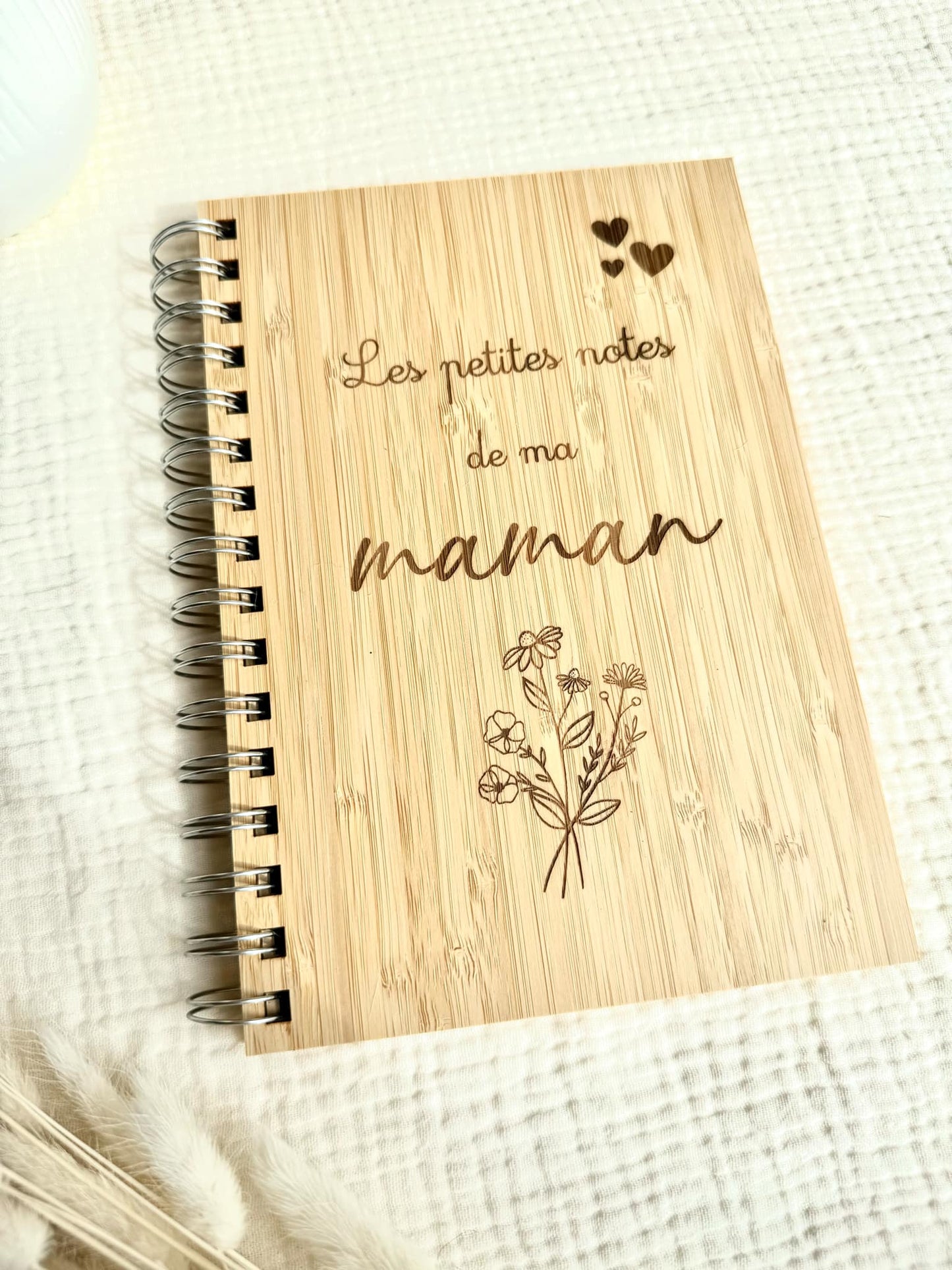 Cahier en bambou Maman
