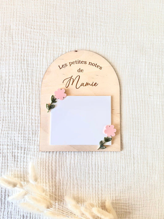 Bloc note plexi Mamie