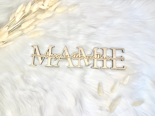 Décoration bois Mamie