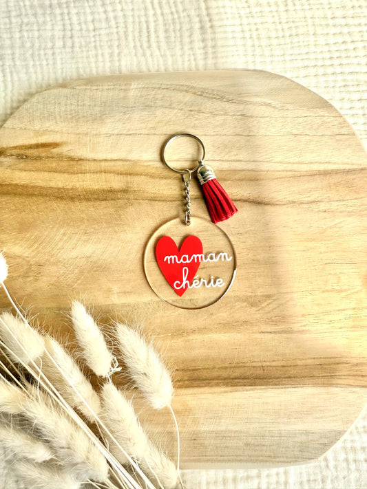 Porte clé maman chérie