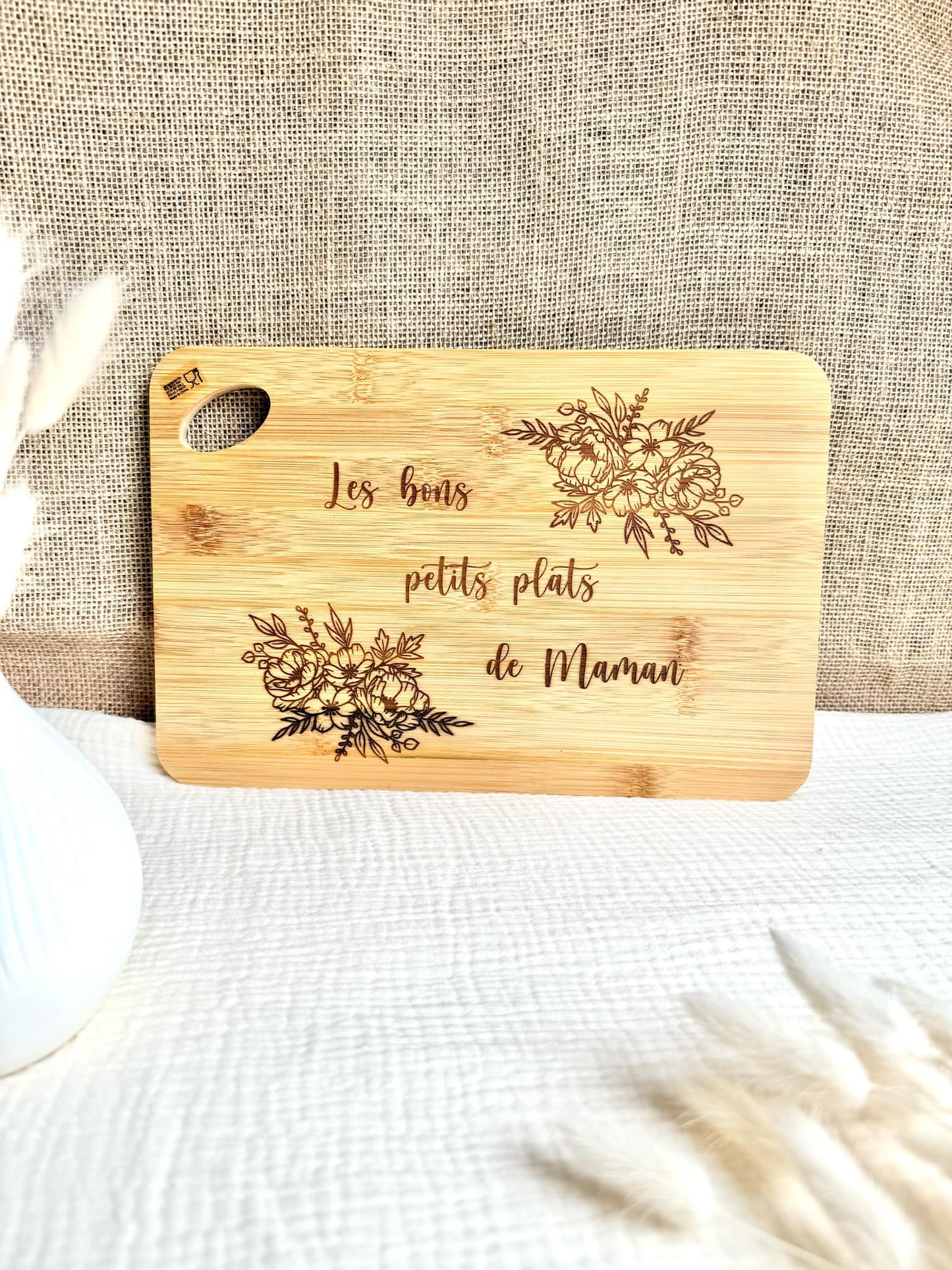 Planche à découper Les bons petits plats de Maman